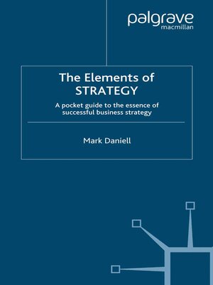 cover image of The Elements of Strategy
